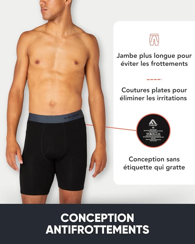 Thumbnail 2 de FM London Boxer en bambou Lot 4 đ©Č