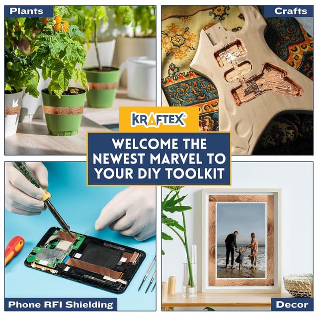 Thumbnail 4 de Kraftex Copper Tape 1in x 66ft