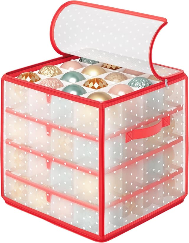 Imagen de SONGMICS Contenitore per palline di Natale 64 posti en OfertitasTOP