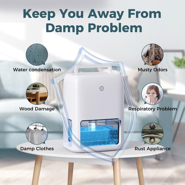 Thumbnail 6 de BREEZOME 60 OZ Dehumidifier — Portable Home Dehumidifier