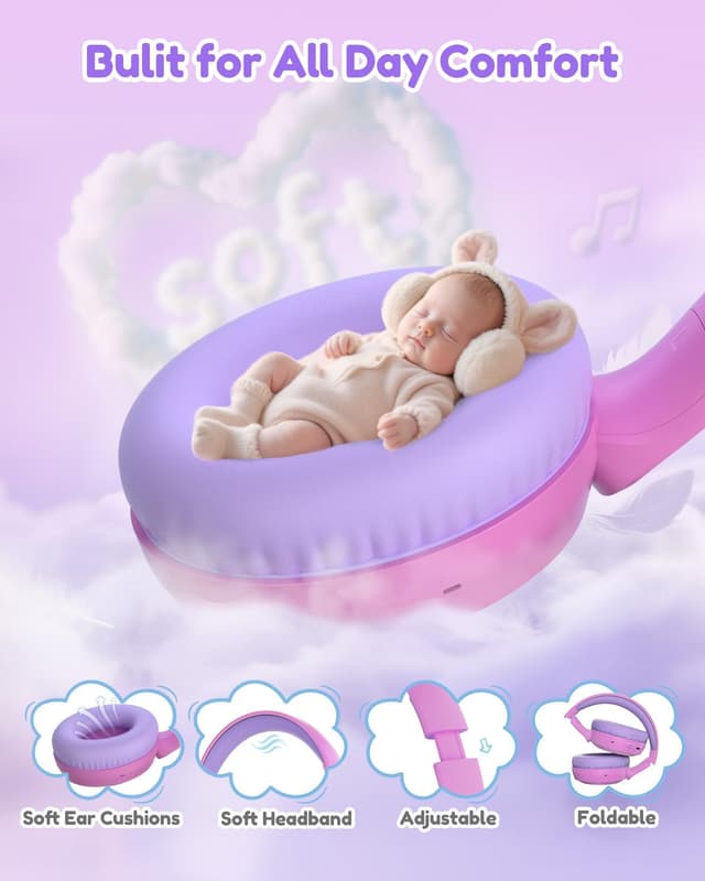 Detalle 2 de acer Kids Bluetooth Headphones 60H Playtime