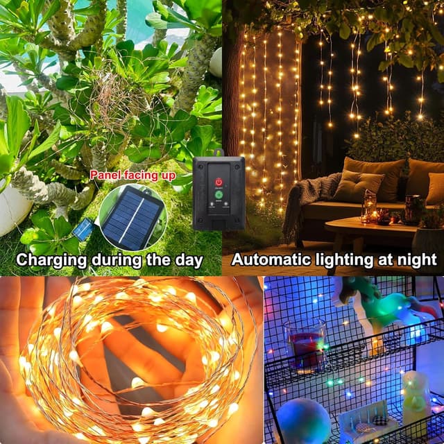 Thumbnail 5 de Solar Lichterkette Außen 20 m mit 200 LEDs