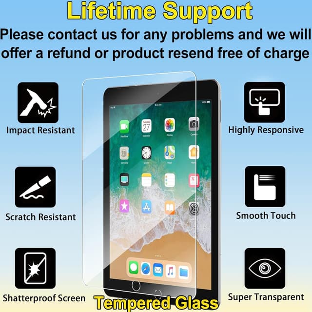 Detalle 2 de 4youquality iPad 9.7-inch Tempered Glass (2-Pack)