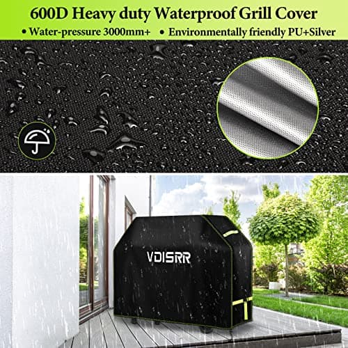 Detalle 2 de Funda para Barbacoa VDISRR 600D Impermeable y Resistente 🛡