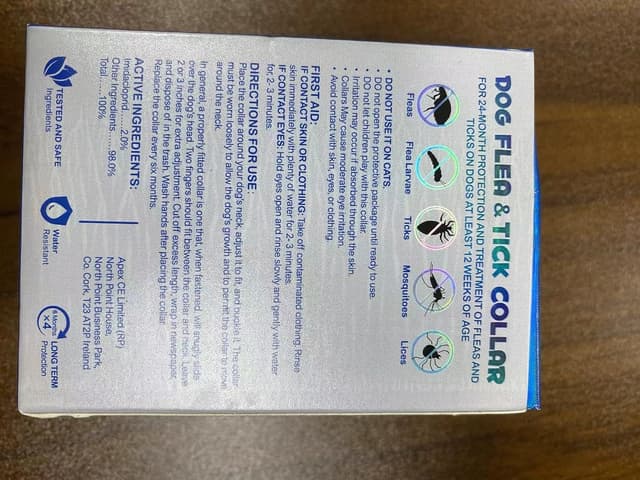 Thumbnail 3 de Collare antiparassitario regolabile per cani 4 pezzi