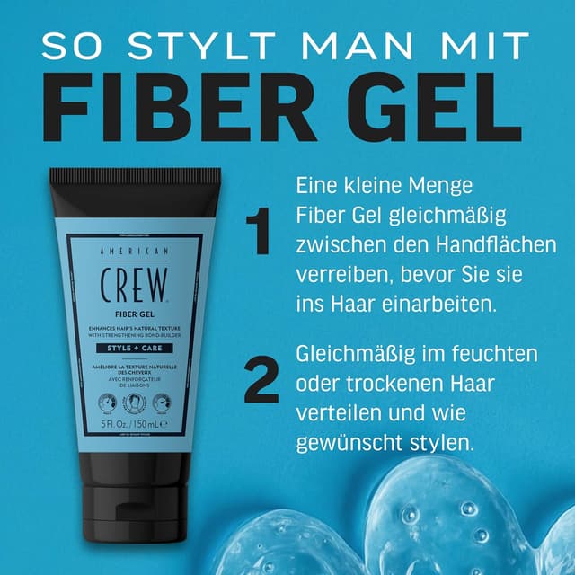 Detalle 2 de AMERICAN CREW Fiber Gel 150 ml für Styling