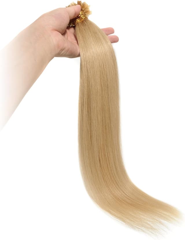 Detalle de SEGO Extension con cheratina capelli veri 100 fasce 50 g, senza clip, 50 cm biondo naturale #24