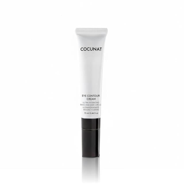 Detalle de COCUNAT Augencreme mit Koffein & Hyaluronsäure (13 ml) und kaltem Keramikapplikator gegen Augenringe