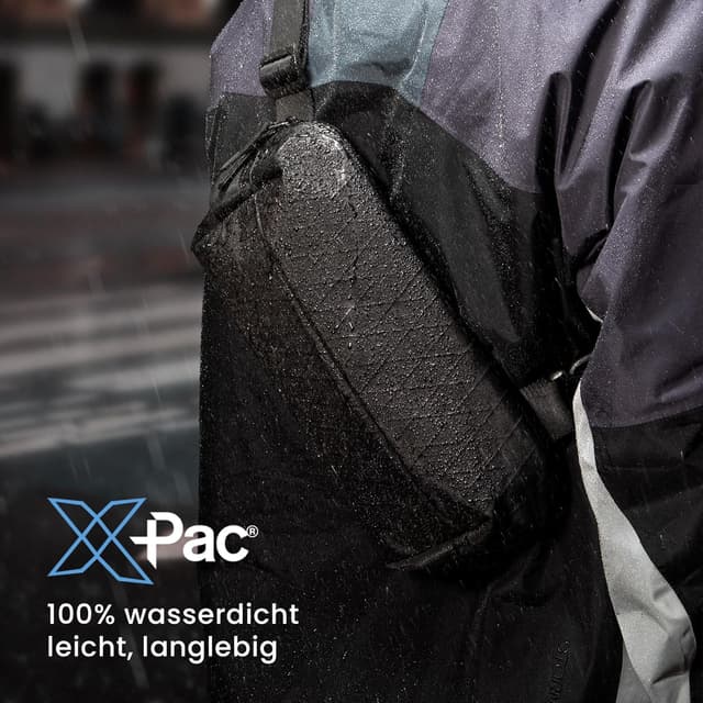 Detalle de tomtoc X-Pac Sling Bag für Herren & Damen – EDC Umhängetasche (3 Liter) für iPad mini oder Nintendo Switch 2, Schwarz