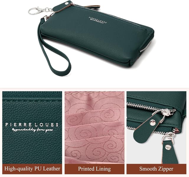 Thumbnail 6 de Mabecol Portefeuille Femme Long 18×9,5×2,5 cm 👛