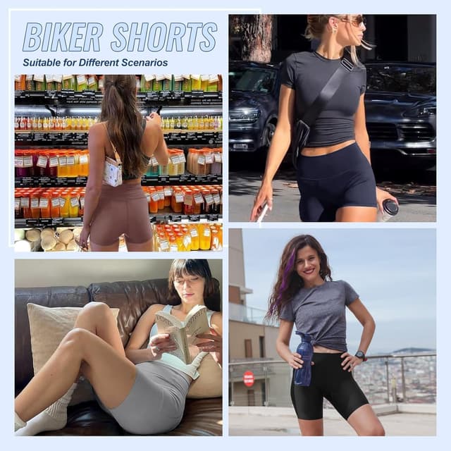 Thumbnail 3 de High Waisted Biker Shorts 4.5"