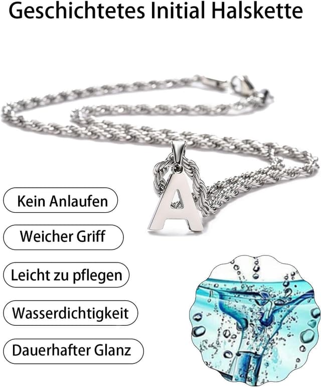 Detalle de Collier lettres A à Z, Figaro 18 à 20