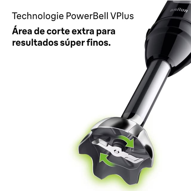 Detalle 1 de Braun Minipimer 3 MQ30201M batidora de mano con anti salpicaduras