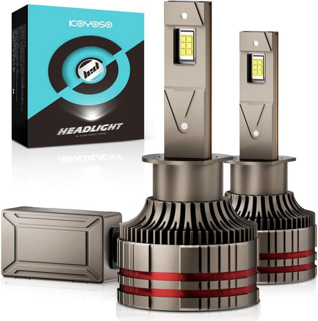 Detalle de KOYOSO Lampadine LED H1 160W 32.000LM kit 12V 6000K bianco