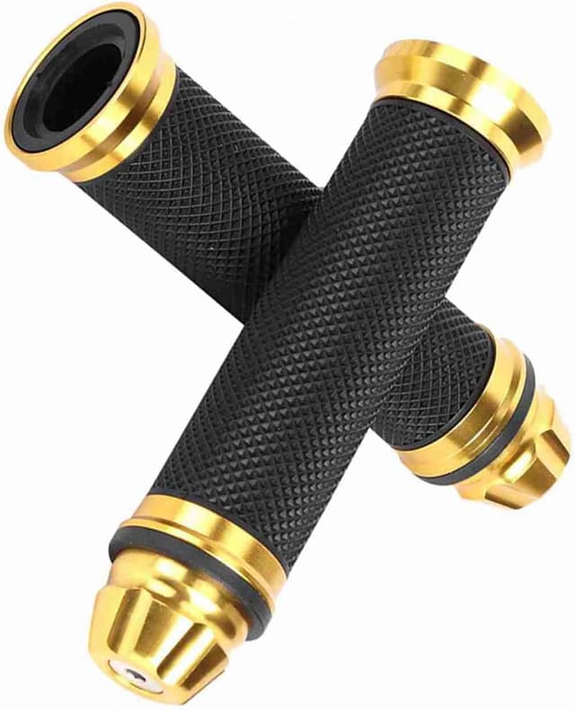 Thumbnail 6 de Motorcycle Gold Handlebar Lever Grips 7/8 inch