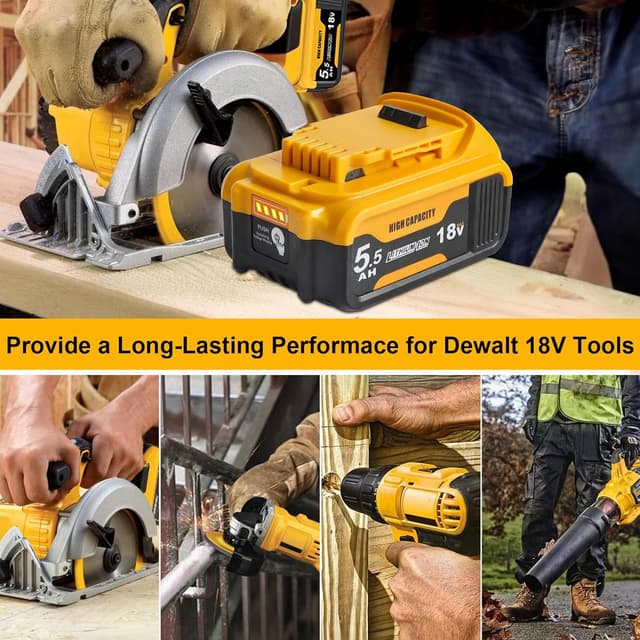 Thumbnail 6 de 18V Powarobor DCB184 5.5Ah lithium battery