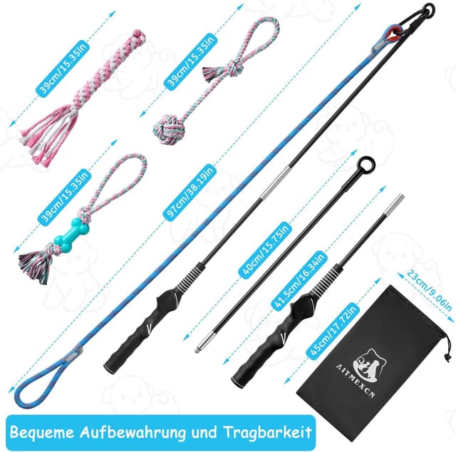 Thumbnail 5 de Aitmexcn Reizangel Hunde ausziehbar