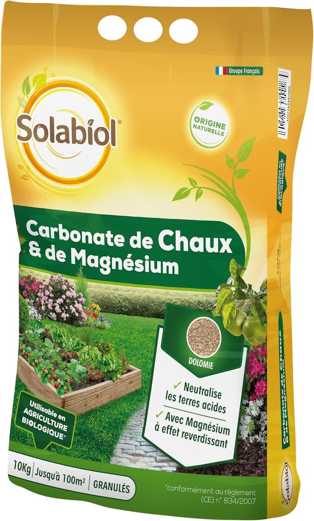 Detalle de SOLABIOL Carbonate De Chaux Et De Magnésium 10 kg