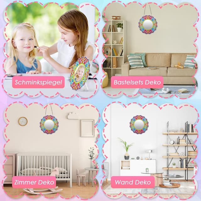 Thumbnail 3 de Geschenk Diamond Painting Spiegel für Mädchen 6–12