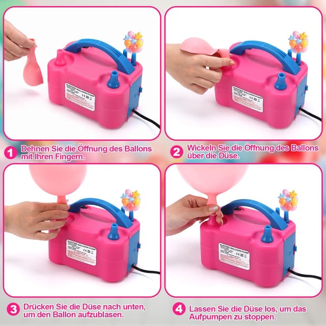 Detalle 1 de BXBHU Luftballonpumpe 600 W elektrisch