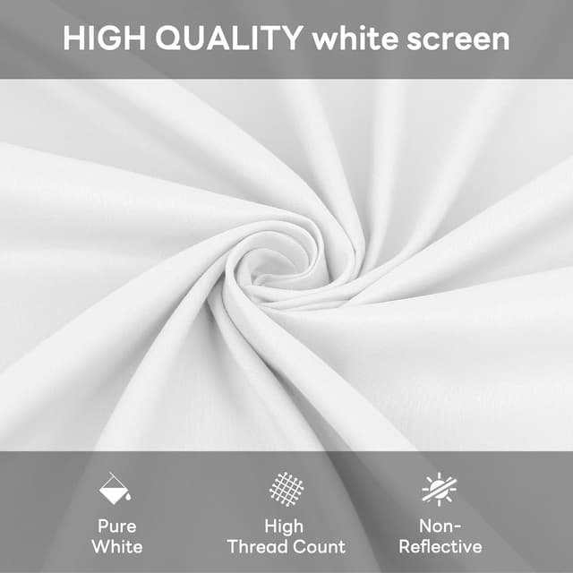 Thumbnail 1 de Heysliy 2x3M White Backdrop