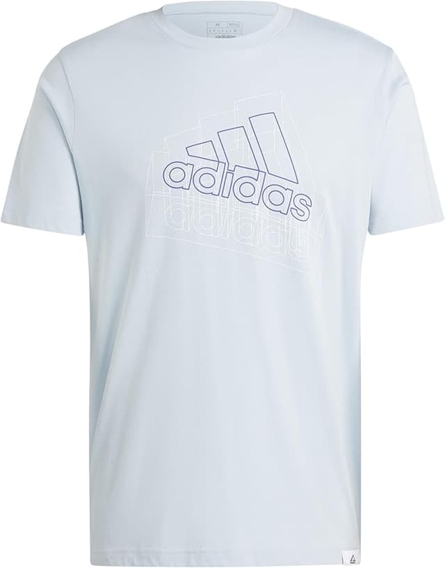 Detalle de adidas Hombre Tech BOS Graphic Tee - Wonder Blue 🌟