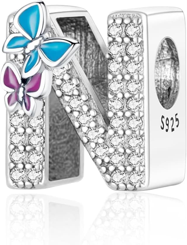Detalle 2 de FLUFLO Charm Buchstabe A-Z 925 Silber