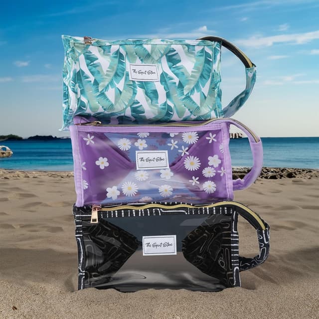 Thumbnail 6 de The Spirit Store Kosmetiktasche „Kulturtasche“ (Schwarz, transparent) – große XXL Beauty-Organizer für Reisen