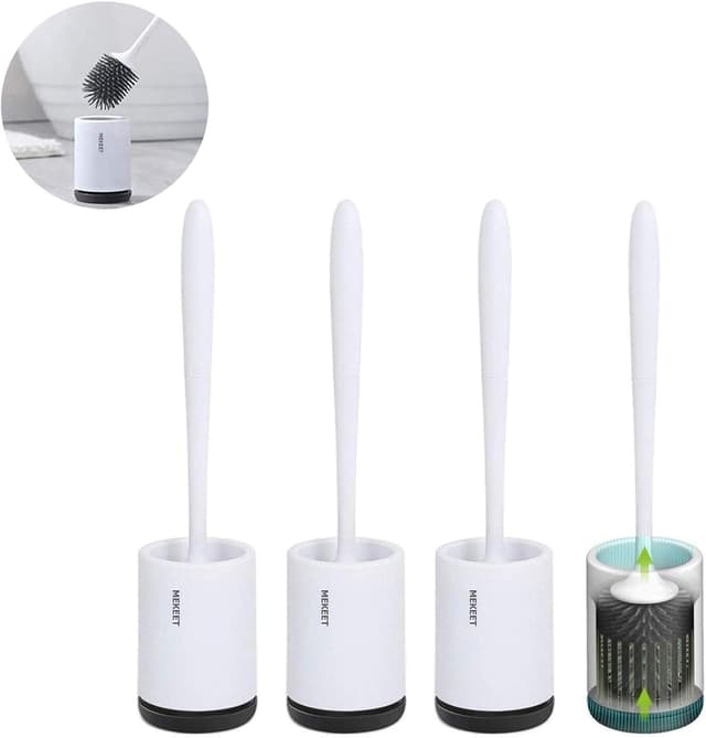 Thumbnail 6 de MEKEET Silicone Toilet Brush with Holder 🚽