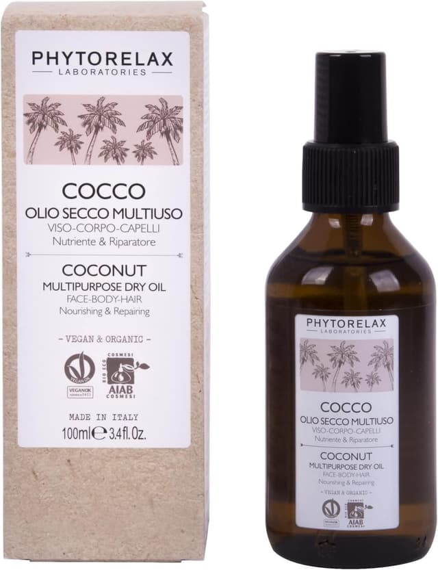 Detalle de Phytorelax Cocco Vegan Olio secco 100 ml