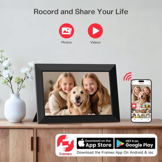 Thumbnail 1 de Frameo 10.1 Inch WiFi Digital Picture Frame 32GB