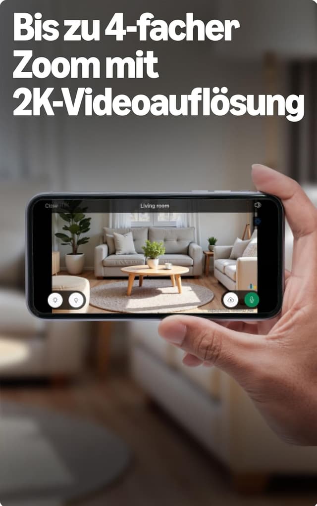 Detalle de Blink Mini 2K+ mit 4-fach Zoom ⚙