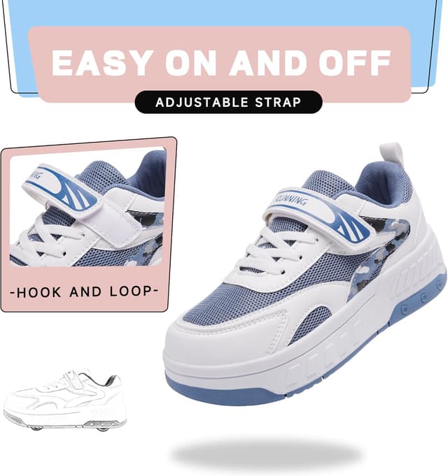 Detalle 2 de YINGCSM Rollschuhe 2-in-1 Kinder