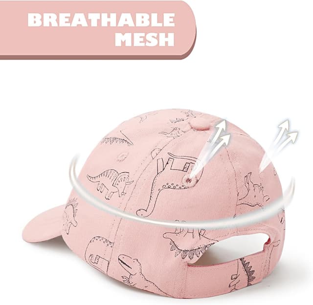 Detalle 2 de DRESHOW Gorra de béisbol para niños Dinosaurio