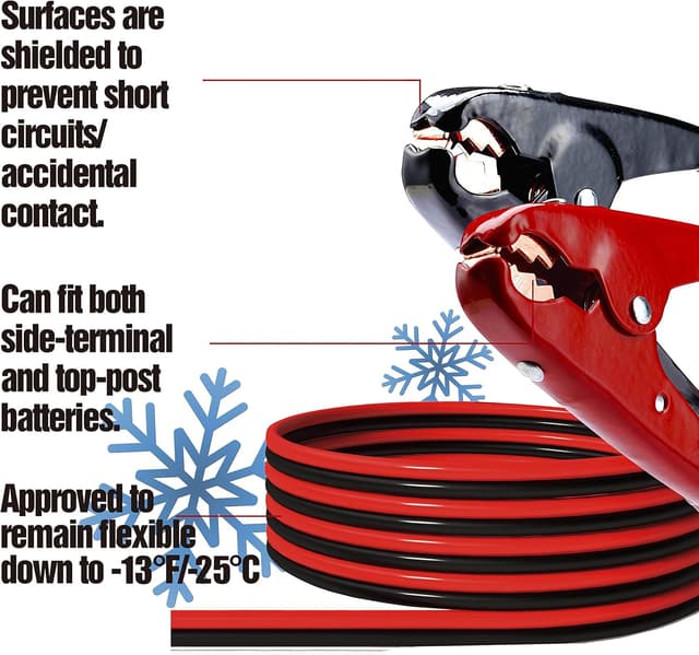 Detalle 2 de CARTMAN 2 Gauge Jumper Cable 16 ft 800A