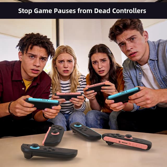 Detalle de Switch 2 Joy-Con Charging Dock (4-in-1) – Magnetic Fast Charger with LED, Wall Mount & USB-C Cable