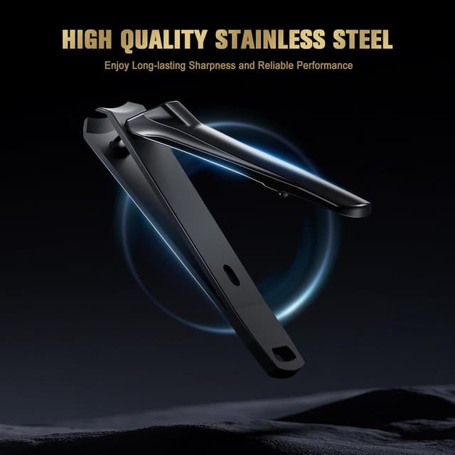 Detalle de FERYES Elegant Nail Clippers 2-Piece Set (Toe & Finger) – Black