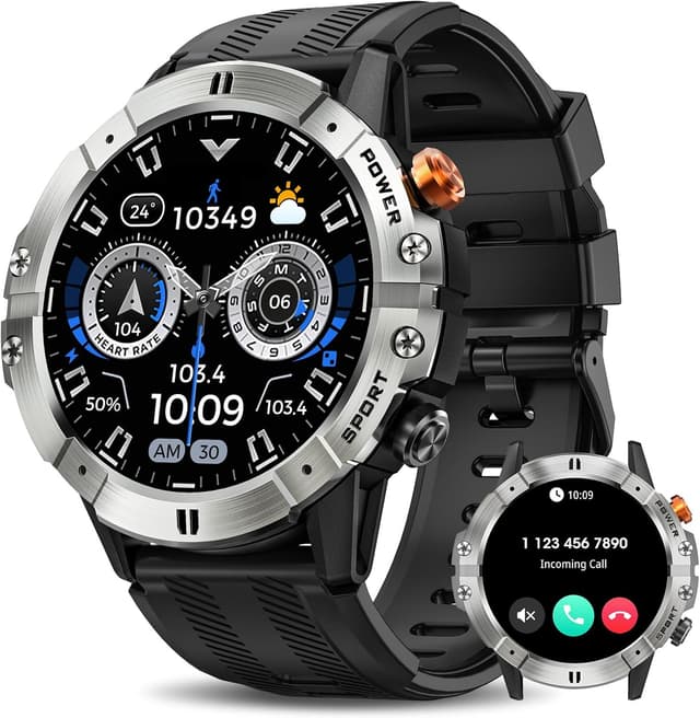 Thumbnail 6 de Military Smart Watch Bluetooth Call with 124 Modes