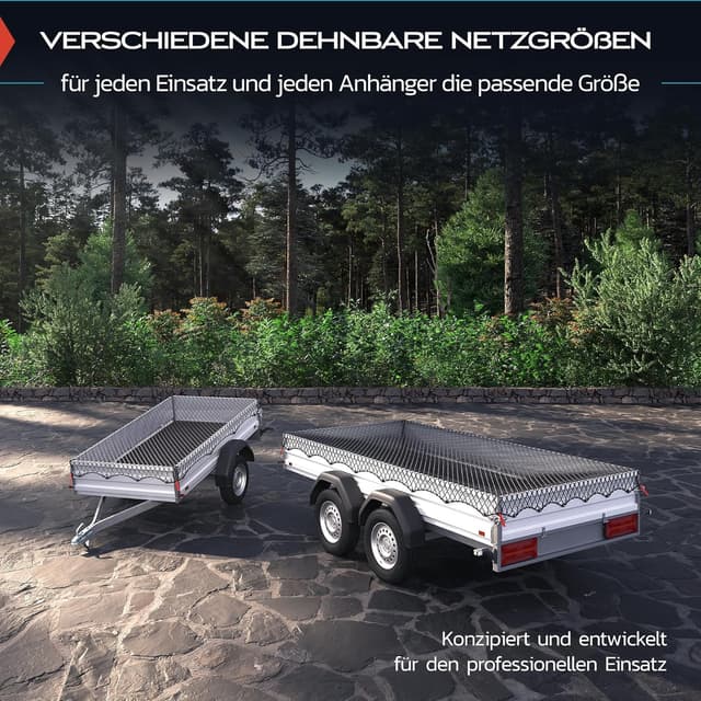 Thumbnail 5 de TRIBURG Anhängernetz Dehnbar 1,5x2,7 m bis 2,5x3,5 m
