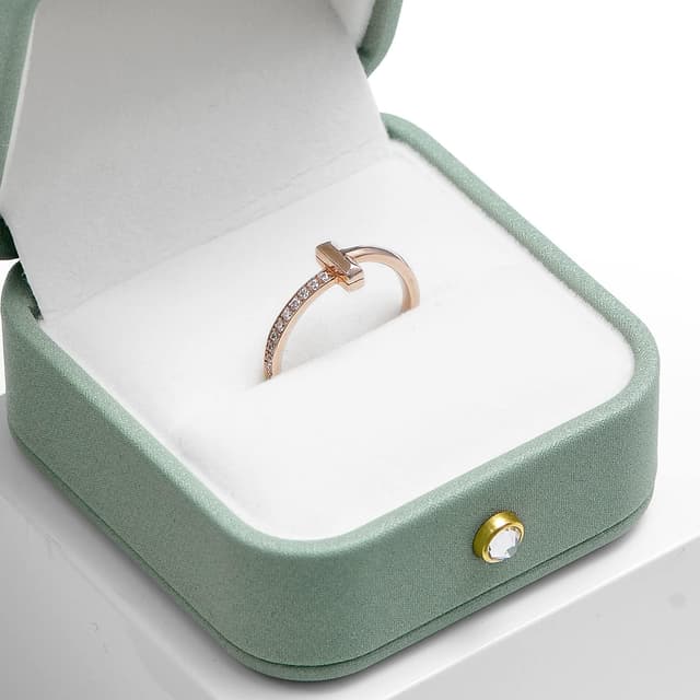 Thumbnail 2 de Papten Caja para Anillos y Joyas de Boda 💍 Verde