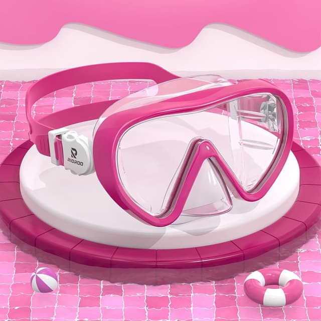 Thumbnail 6 de RIOROO Kinder-Tauchbrille mit 180° Panorama, Nasenabdeckung und Anti-Beschlag (6–16 Jahre)