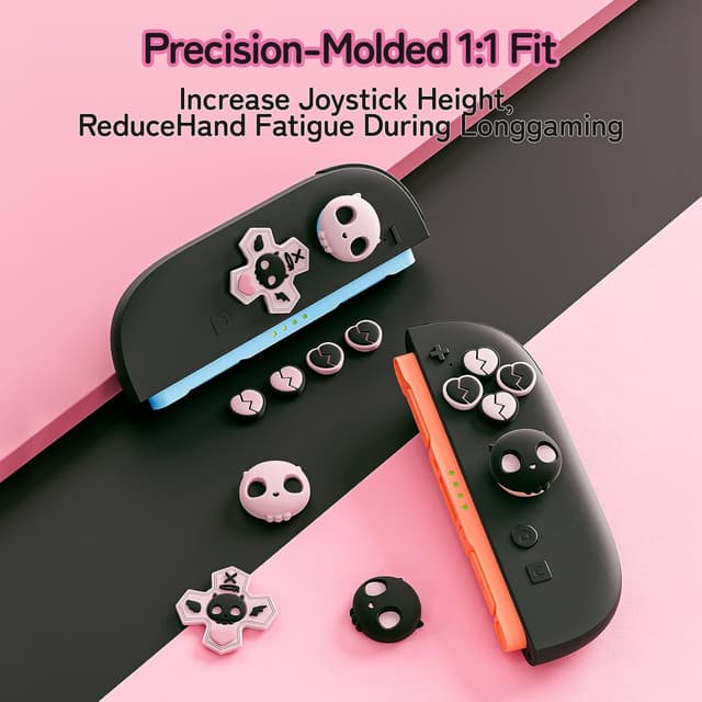 Detalle de GeekShare Switch 2 thumb grips set