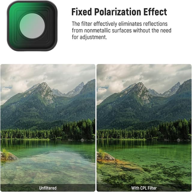 Detalle de NEEWER ND Filterset (6er-Pack) mit 15X Vergrößerungslinse für GoPro Hero 13/12/11/10/9
