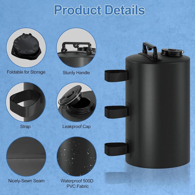 Thumbnail 2 de SONAMBULO gazebo canopy weights 88 lbs 4 pack