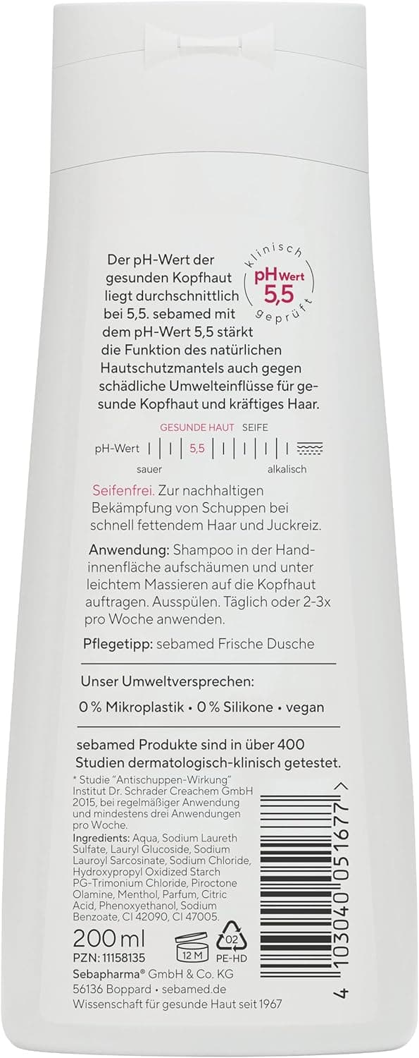 Detalle 2 de Sebamed Shampoo anti-forfora Plus 95%