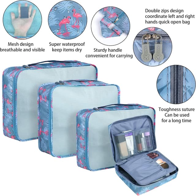 Thumbnail 4 de Coolzon Organizer Valigie Viaggio 8 Pezzi