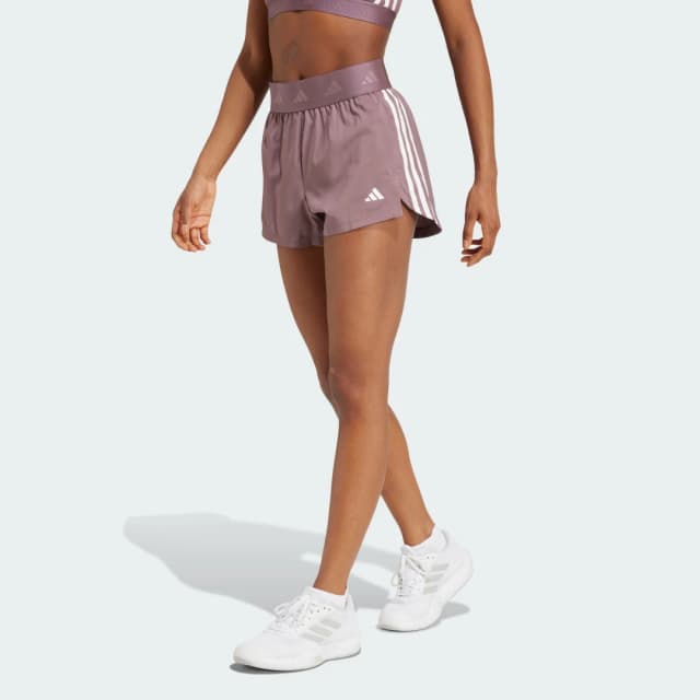 Imagen de Adidas Hyperglam Woven pantalón corto Violeta en OfertitasTOP