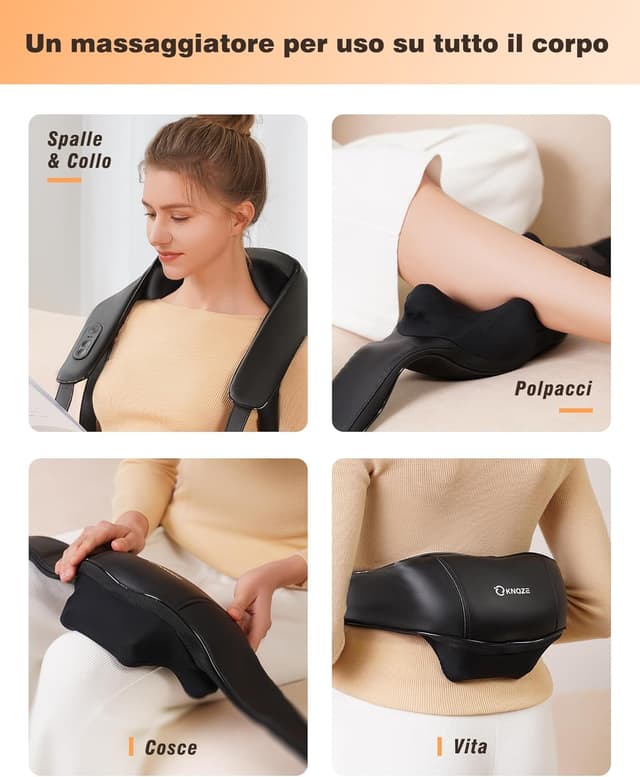 Thumbnail 6 de KNQZE Massaggiatore cervicale 4D con riscaldamento 🔥👐