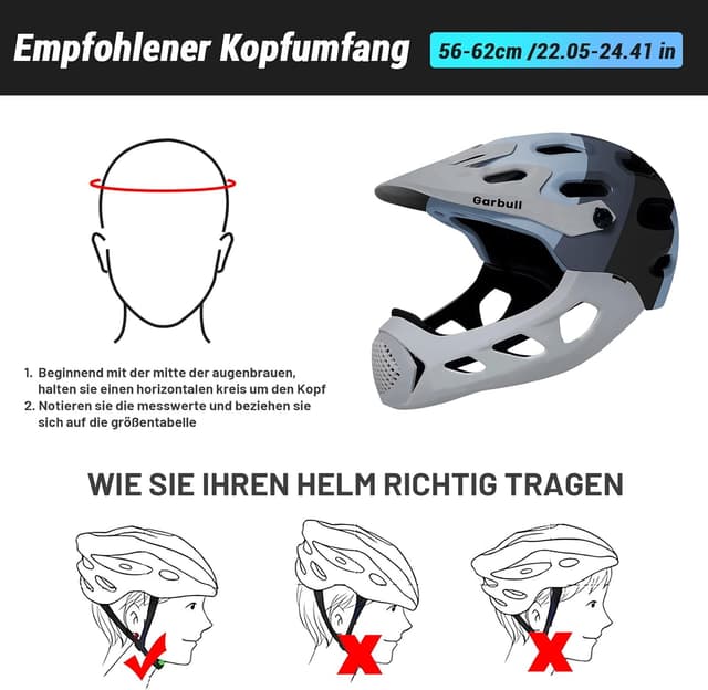 Detalle 2 de MEETHOO MTB Full Face Helm 59–61 cm