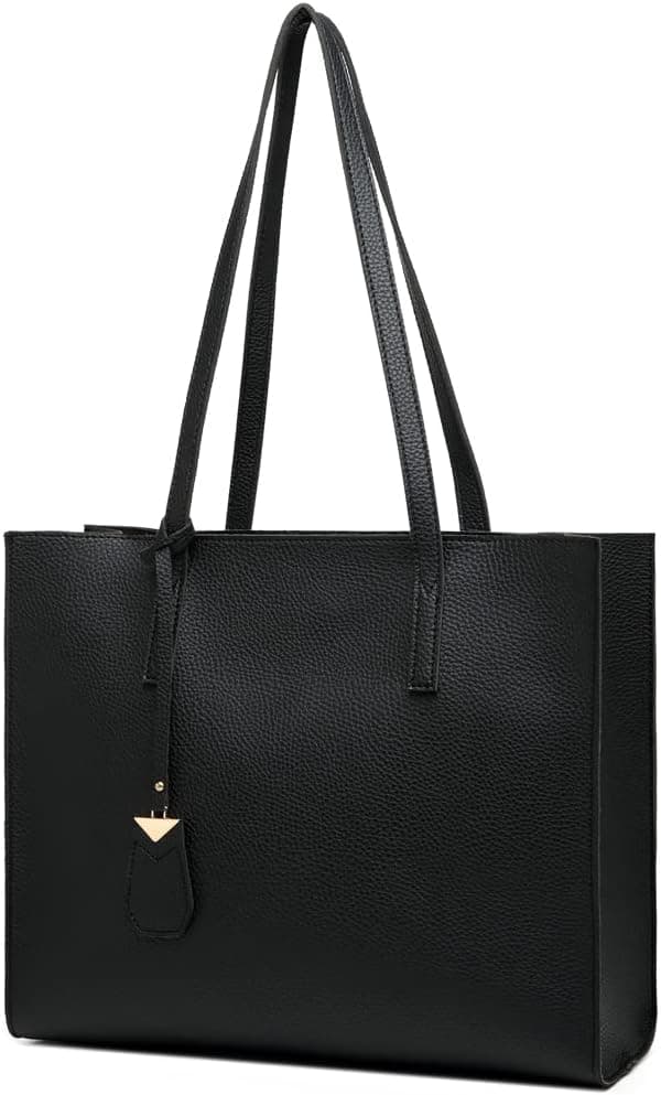 Detalle de MORGLOVE Shopper Tasche A-Black, 36,5 cm